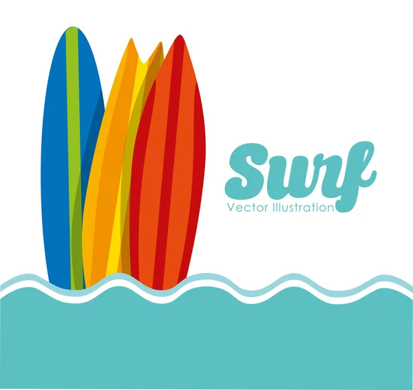 Projeto do clube de surf — Vetor de Stock