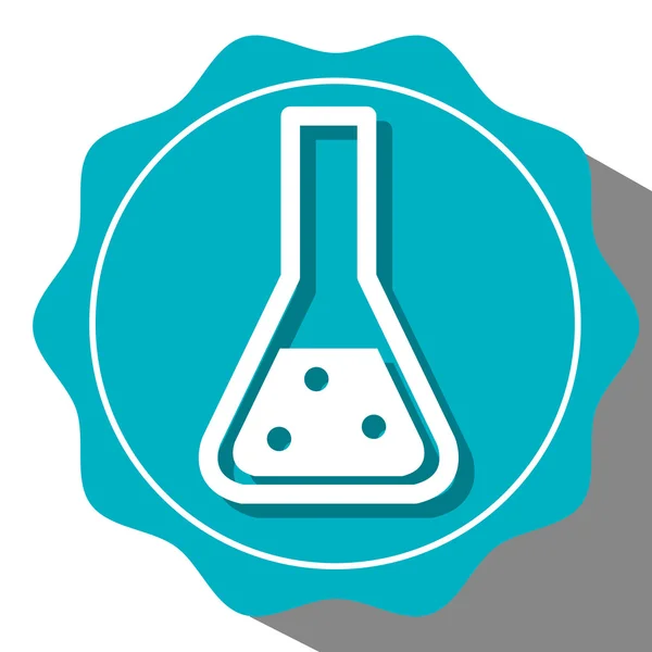 Ícone do frasco de química — Vetor de Stock