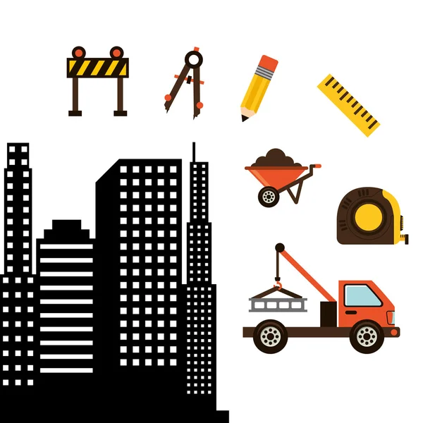 En construcción diseño — Vector de stock