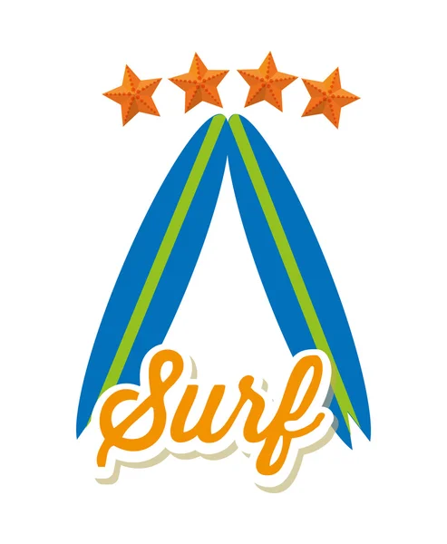 Дизайн клуба серфинга — стоковый вектор