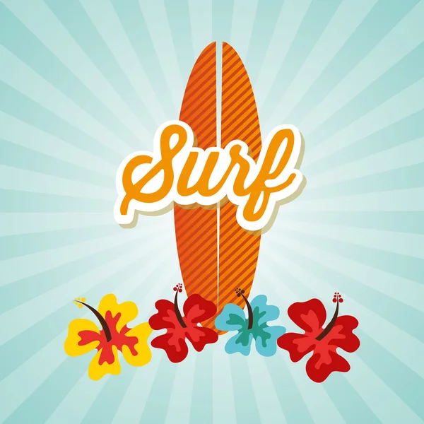 Surf club design — Stock vektor