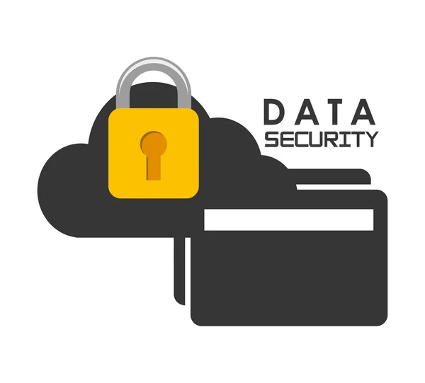 Dtaa security design — Stock Vector