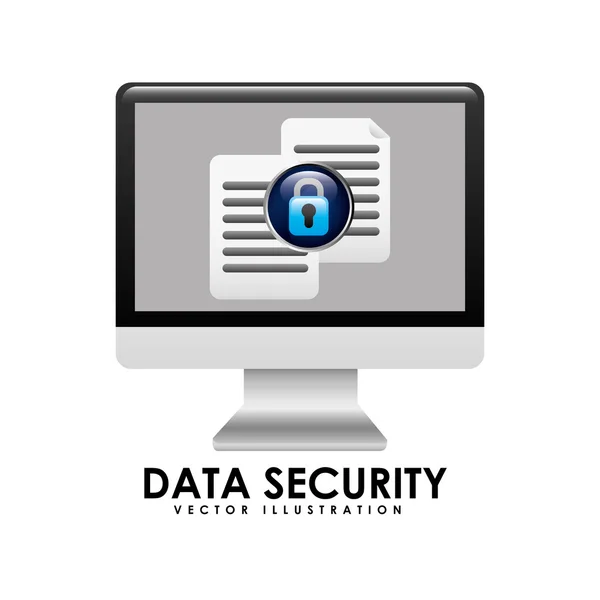 Data security design — Stock Vector