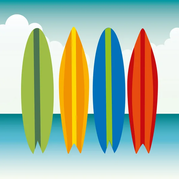 Surf club progetto — Vettoriale Stock