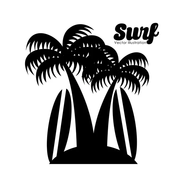 Surf club design — Stock Vector