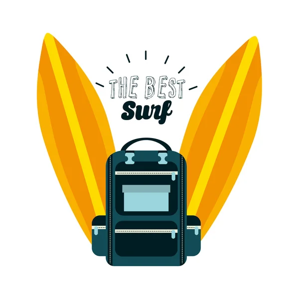 Surf club tasarım — Stok Vektör