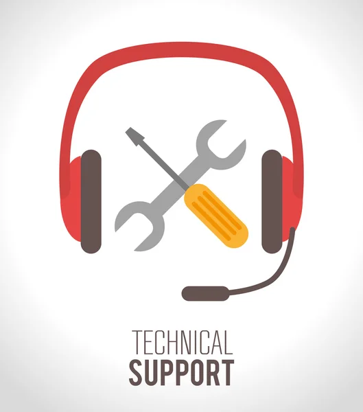 Customer service and technical support — Stock Vector