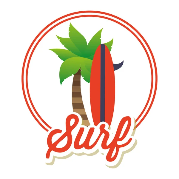 Diseño del club de surf — Archivo Imágenes Vectoriales