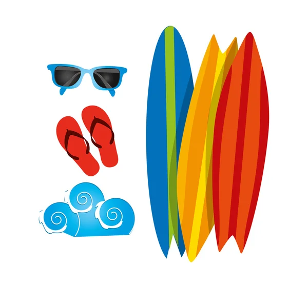 Surf club ontwerp — Stockvector