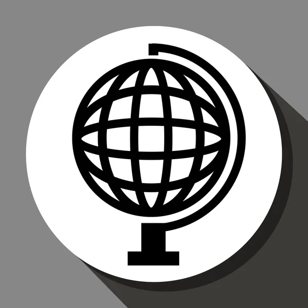 Ícone esfera mundial — Vetor de Stock