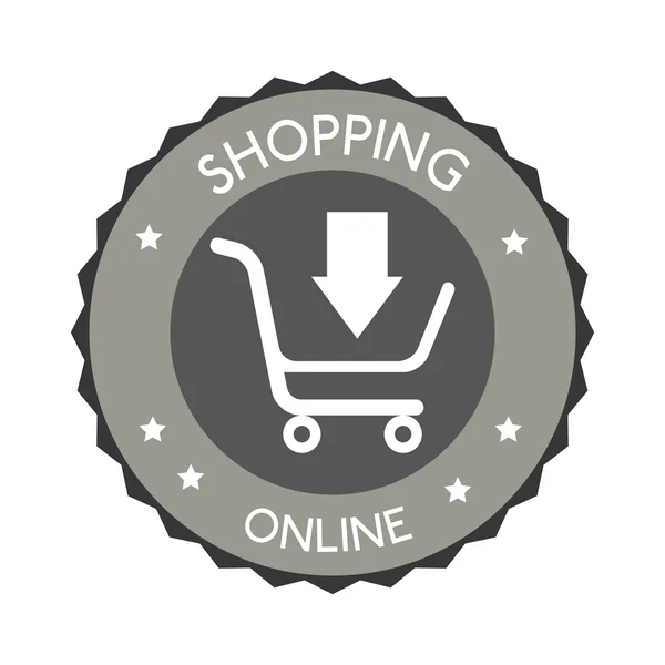 Compras e marketing digital — Vetor de Stock