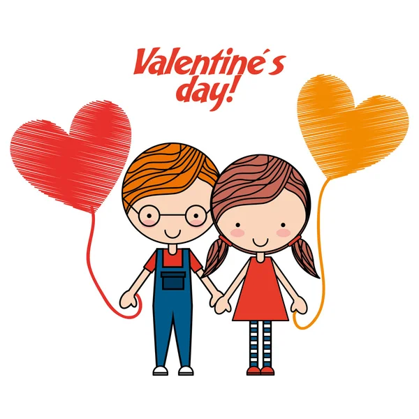 Happy valentines day design — Stock Vector