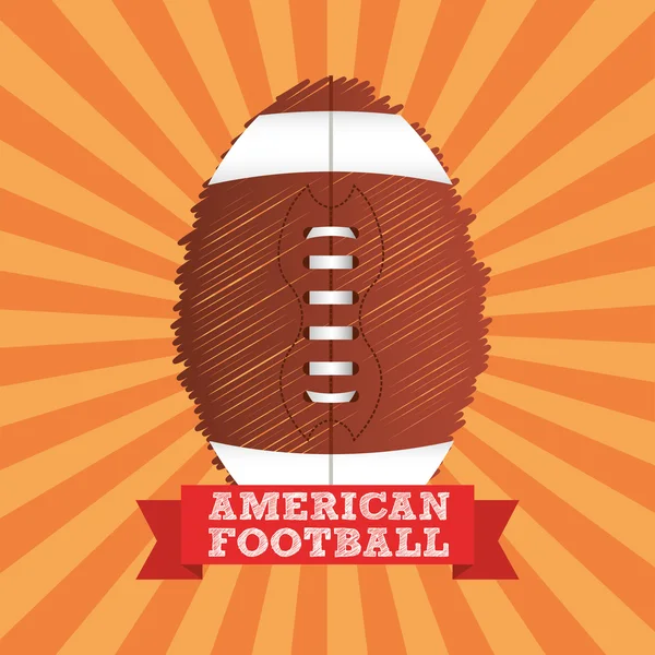 Amerikan futbolu tasarım — Stok Vektör
