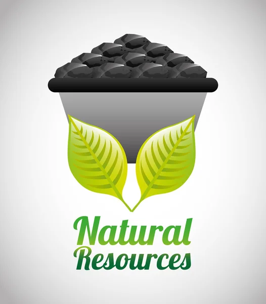Desain sumber daya alam - Stok Vektor
