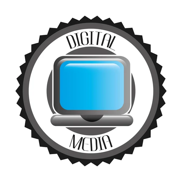 Digital media design — Stock Vector