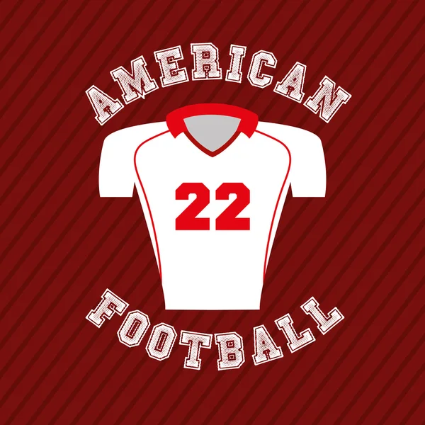 Amerikkalainen jalkapallo suunnittelu — vektorikuva