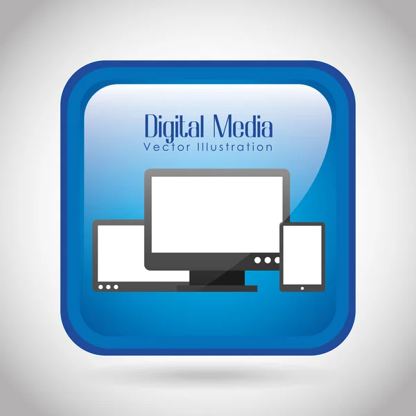 Digital media design — Stock Vector