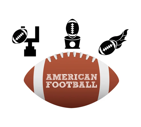 Futbol amerykański projekt — Wektor stockowy