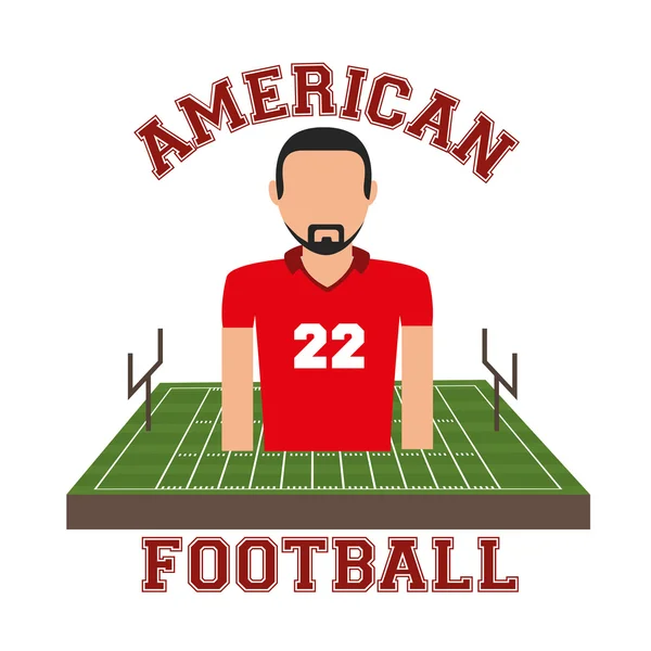 Amerikaanse Voetbal ontwerp — Stockvector