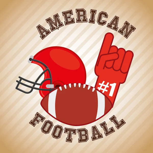 Football americano design — Vettoriale Stock