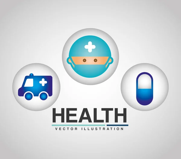 Medische gezondheidszorg ontwerp — Stockvector