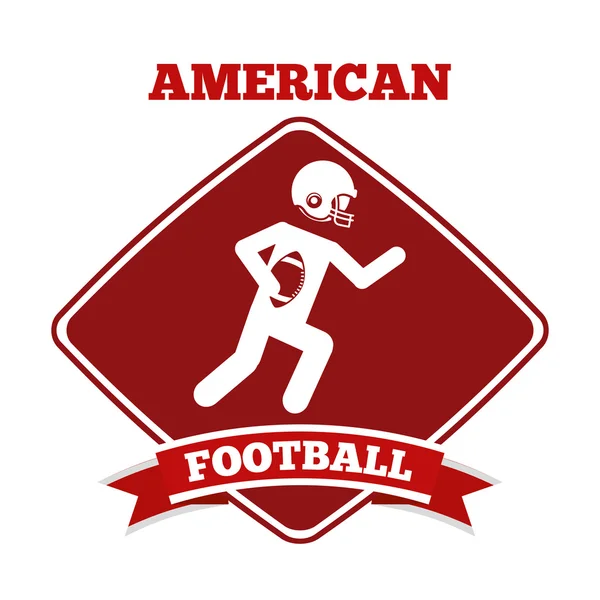 Diseño de fútbol americano — Vector de stock