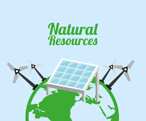 Concepção dos recursos naturais —  Vetores de Stock
