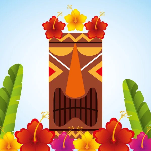 Diseño paraíso tropical — Vector de stock