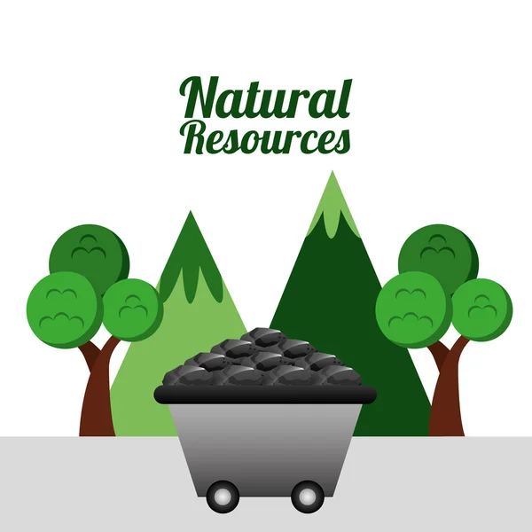 Concepção dos recursos naturais — Vetor de Stock