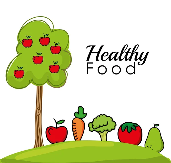 Healthy food design — Stock Vector