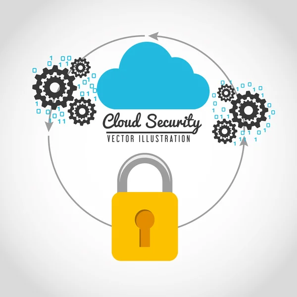 Cloud security design — Stock vektor