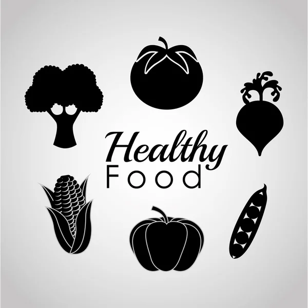 Sağlıklı gıda tasarımı — Stok Vektör