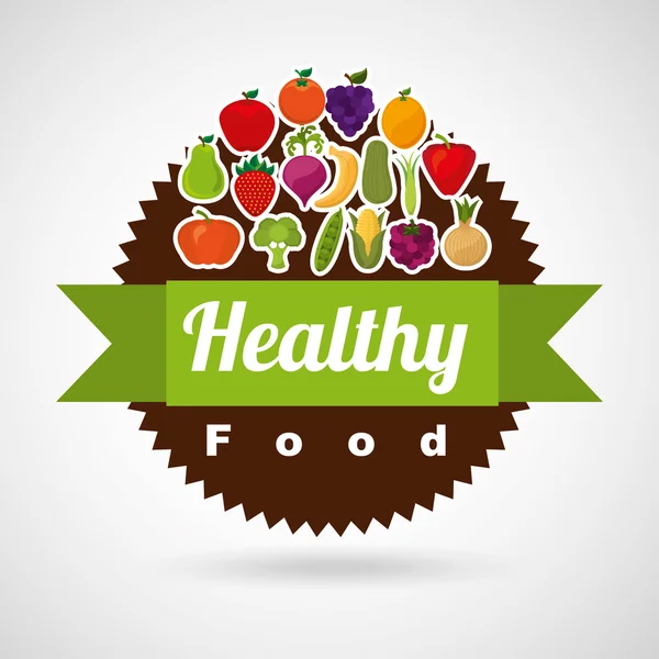 Healthy food design — Stock Vector