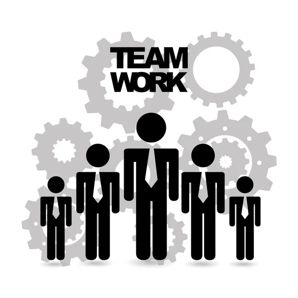 Koncepcja pracy zespołowej — Wektor stockowy