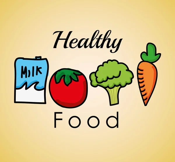 Healthy food design — Stock Vector