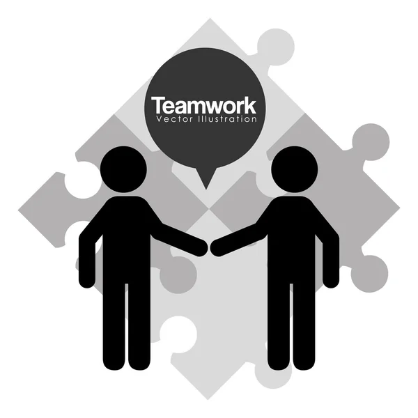 Progettazione del concetto di lavoro di squadra — Vettoriale Stock