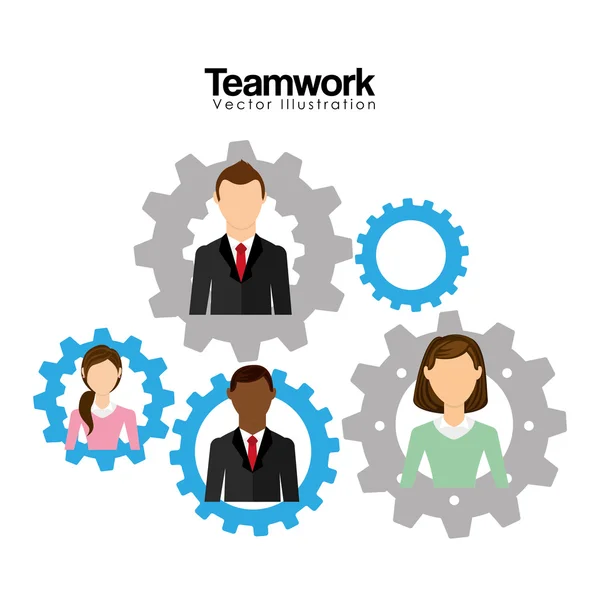 Teamwork concept design — Stock Vector