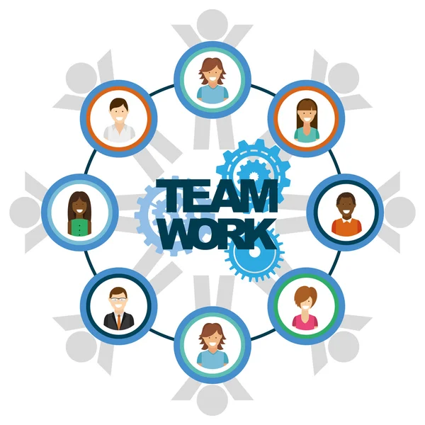 Teamwork-Konzeption — Stockvektor