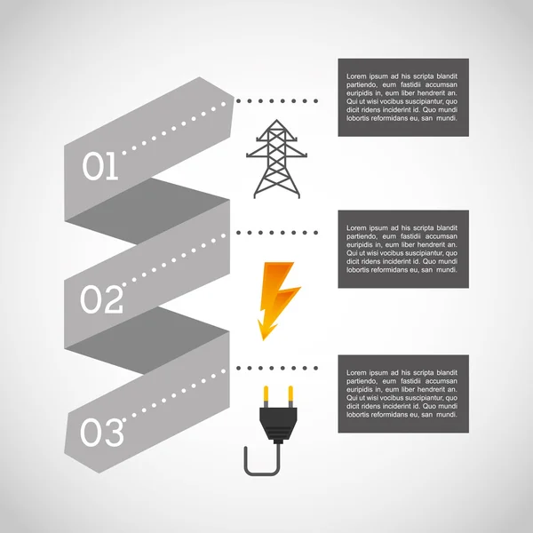 Koncepcja energii elektrycznej — Wektor stockowy