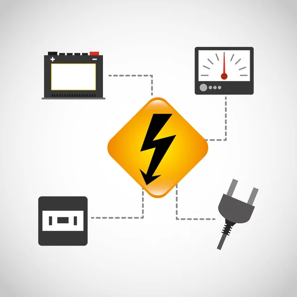 Elektriciteit conceptontwerp — Stockvector