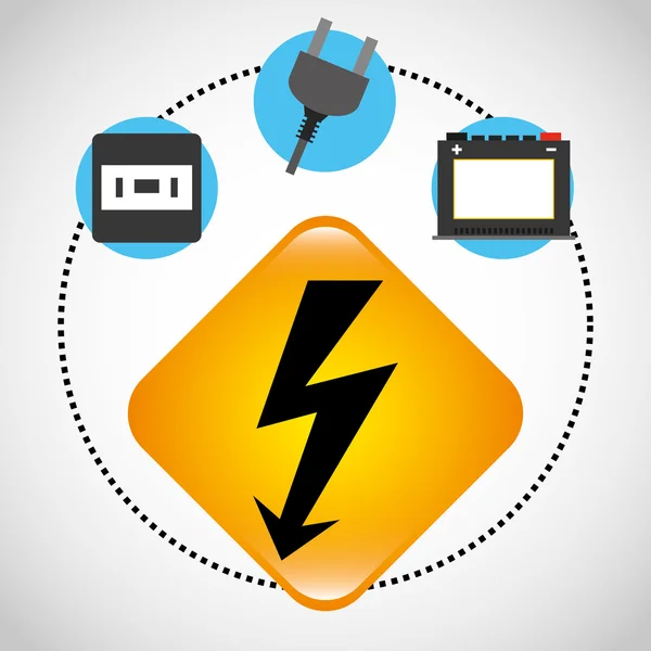 Electricity concept design — Stock Vector