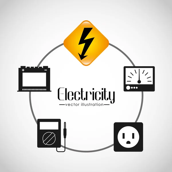 Elektriciteit conceptontwerp — Stockvector