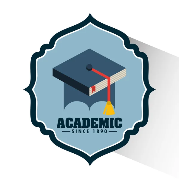 Diseño de la educación académica — Vector de stock