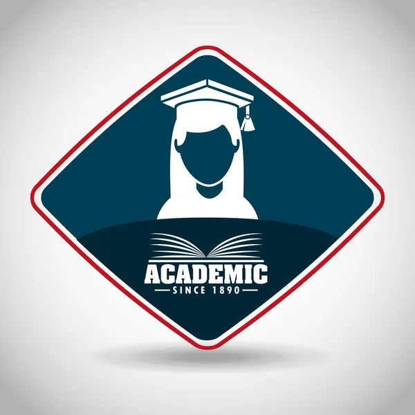 Diseño de la educación académica — Vector de stock