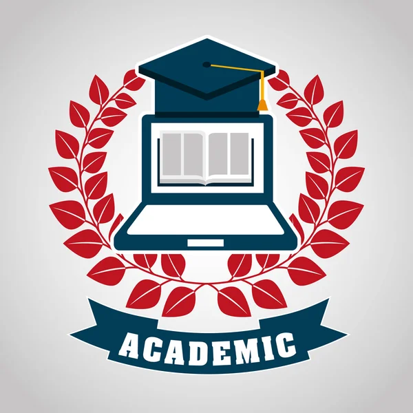 Diseño de la educación académica — Vector de stock