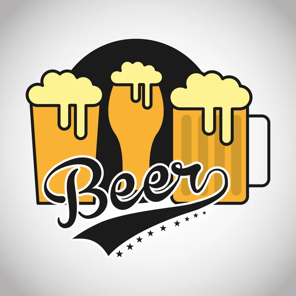 Kall öl design — Stock vektor