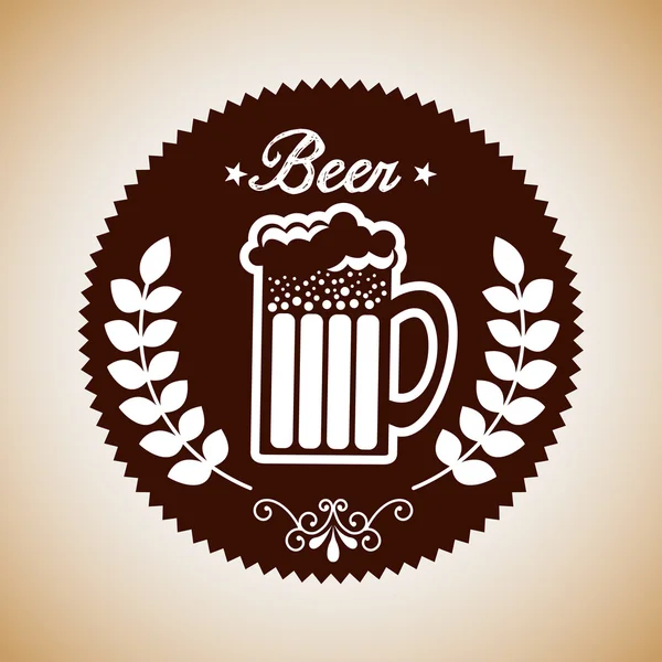 Design de cerveja fria —  Vetores de Stock