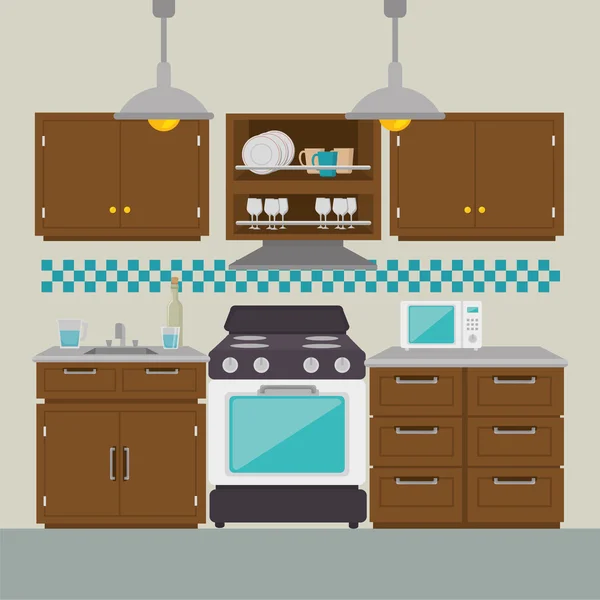 Ustensiles de cuisine — Image vectorielle