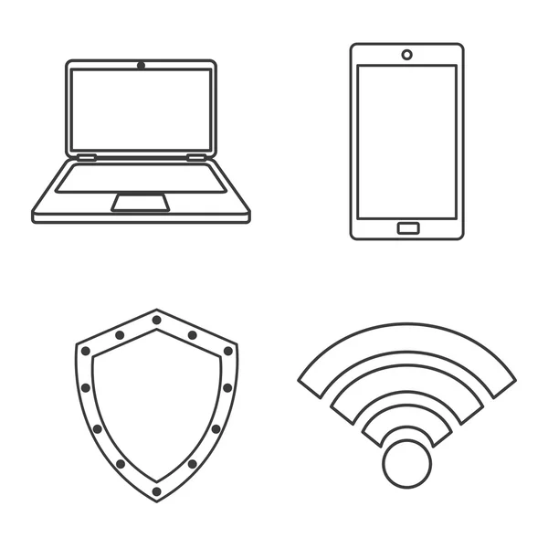 Diseño de alojamiento web — Vector de stock