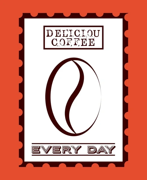 Lezzetli kahve tasarım — Stok Vektör